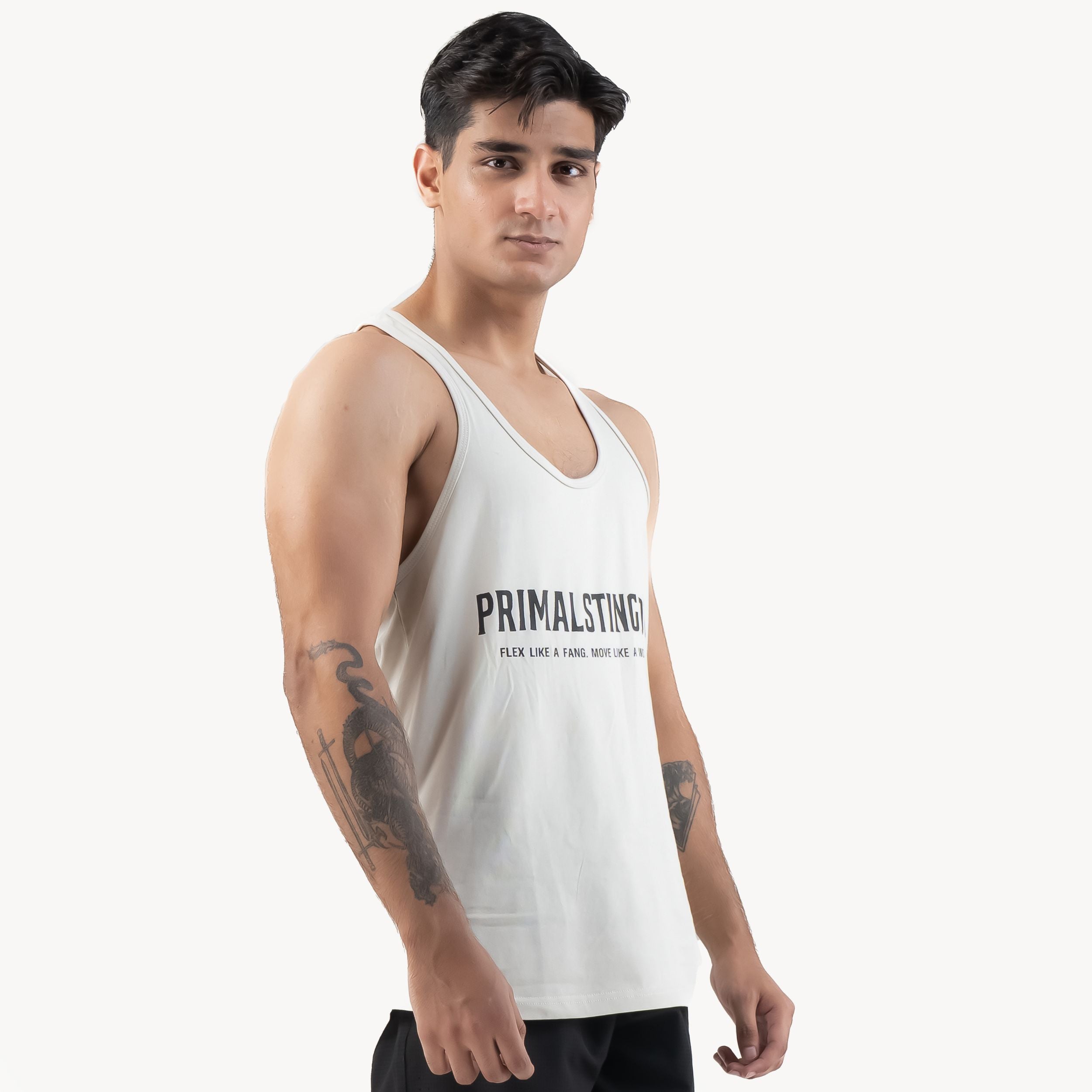 PRIMALSTING_08 TANK — TACTICAL BEIGE — angle 4 view, PRIMALSTING_08 TANK — TACTICAL BEIGE