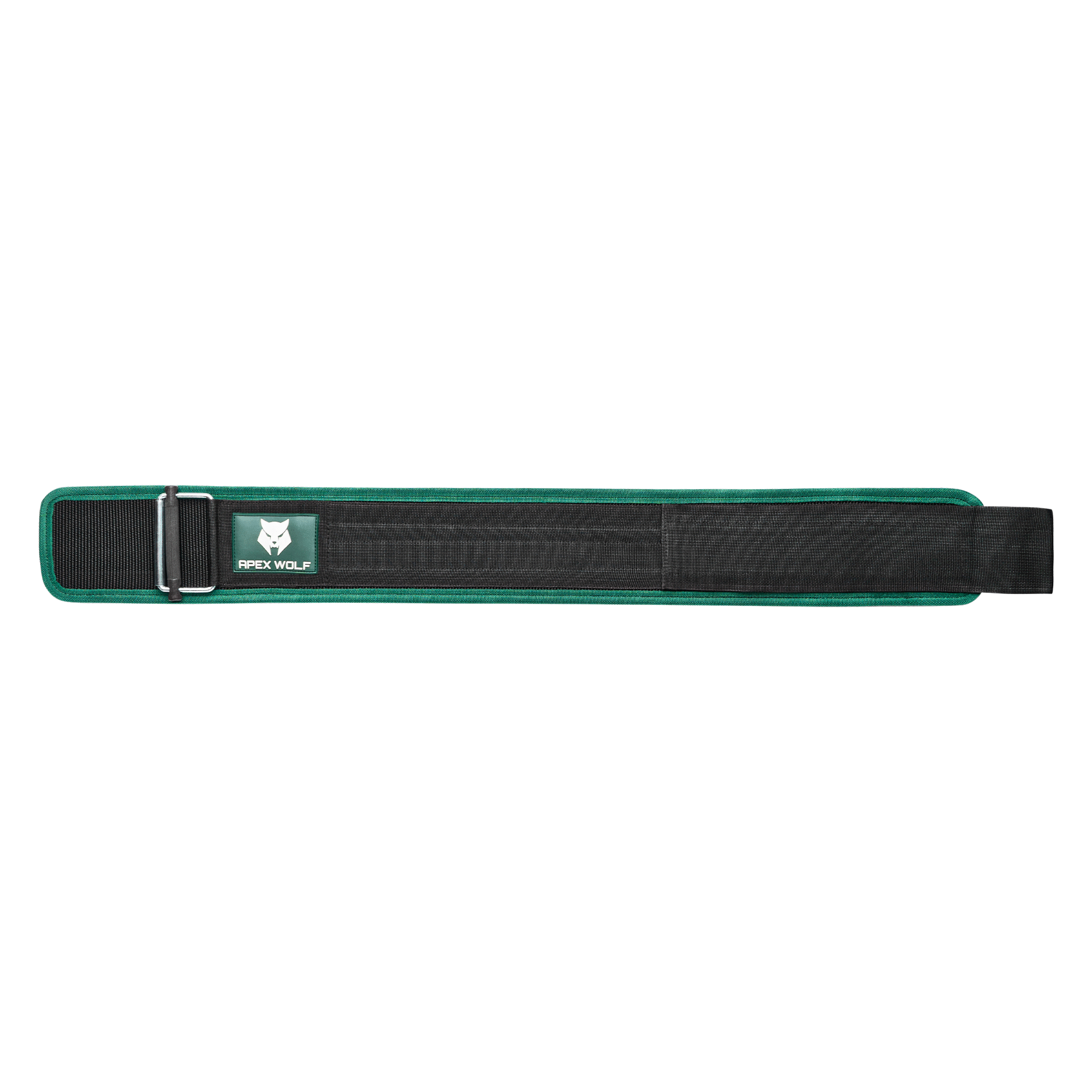 Stealth Flex Weightlifting Belt - Green — back view