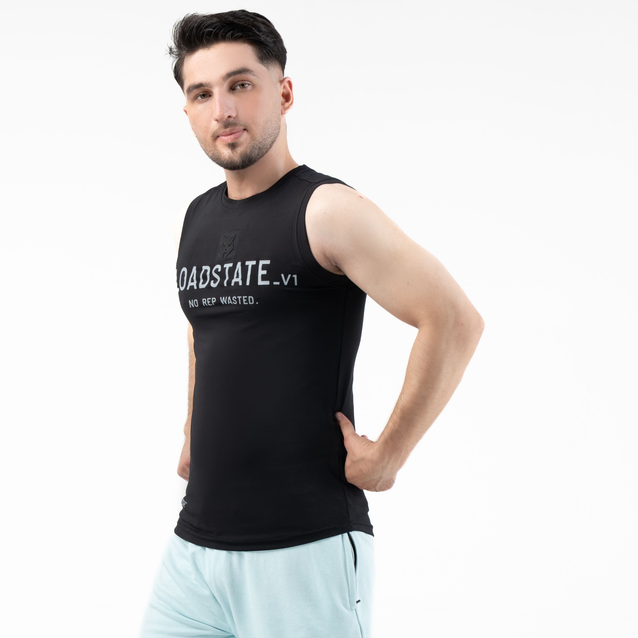 LOADSTATE_V1 — WAR BLACK — back view