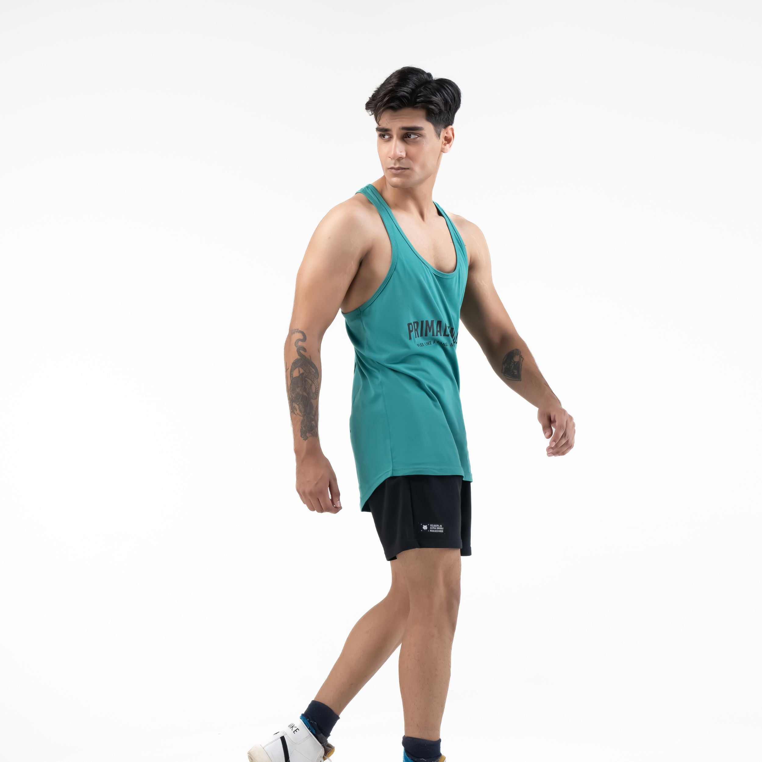 PRIMALSTING_08 TANK — ROUGE GREEN — angle 6 view, PRIMALSTING_08 TANK — ROUGE GREEN