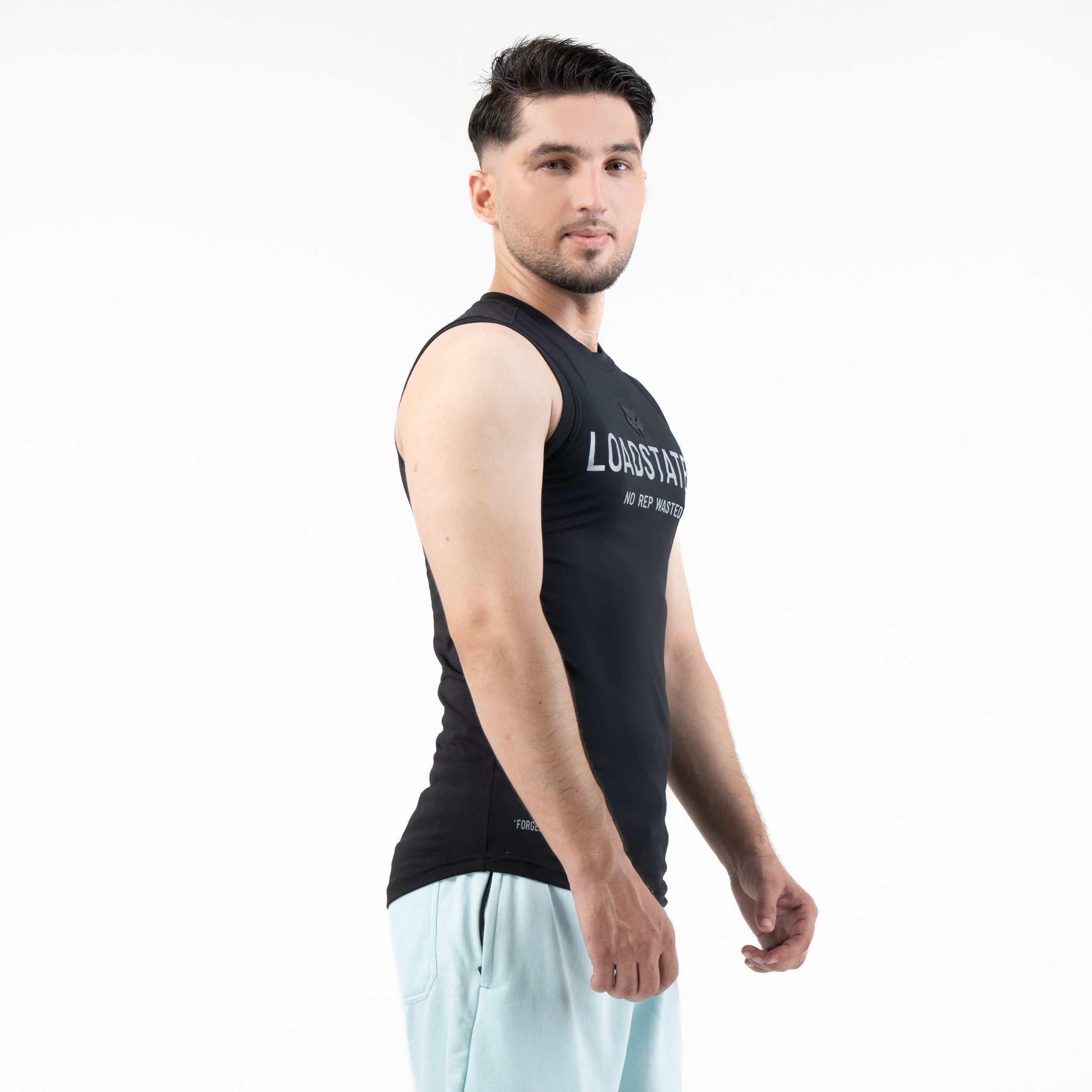 LOADSTATE_V1 — WAR BLACK — side detail