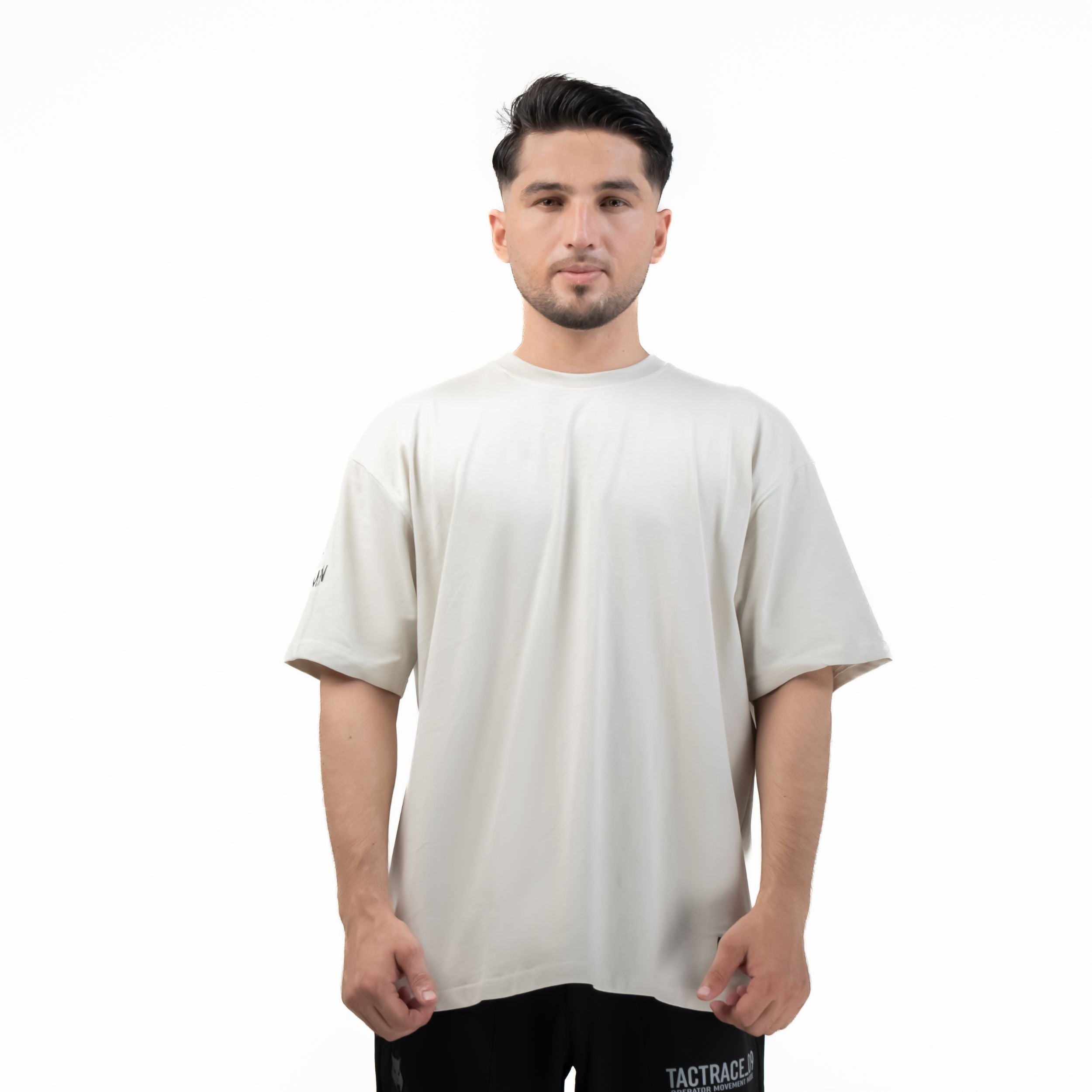 OPERATOR_77 OVERSIZED TEE — TACTICAL BEIGE — back/alternate view, OPERATOR_77 OVERSIZED TEE — TACTICAL BEIGE