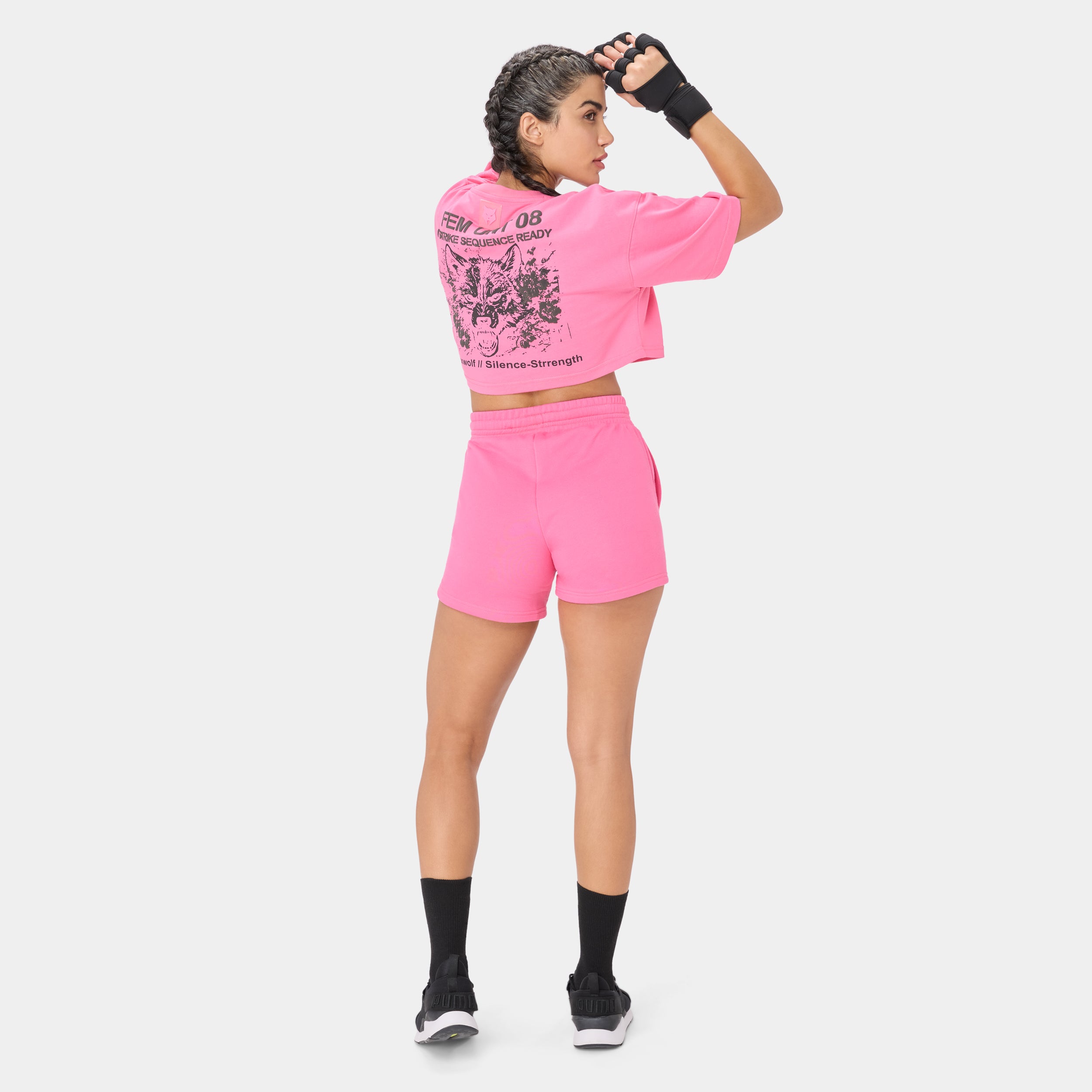 ALPHAFEM.08 CROP TOP — STORM ROSE