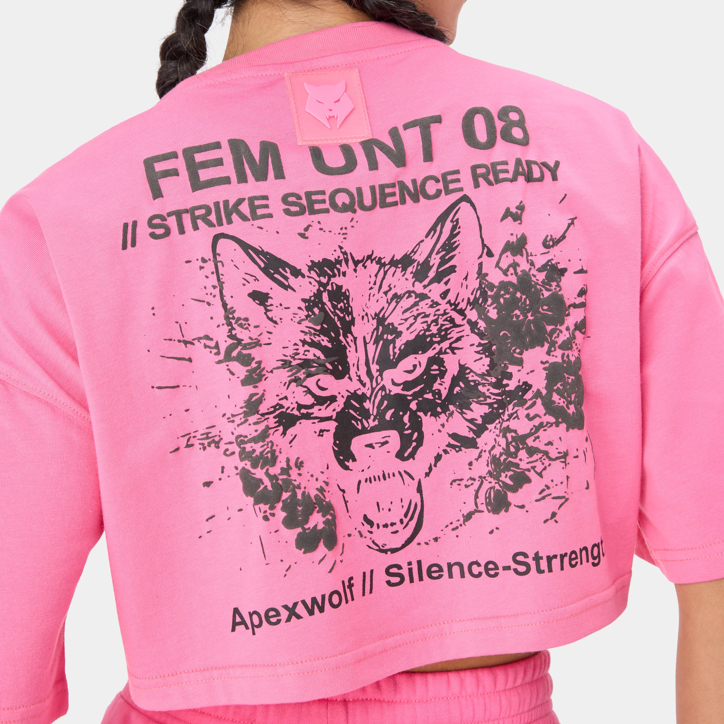 ALPHAFEM.08 CROP TOP — STORM ROSE