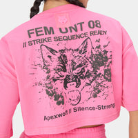 ALPHAFEM.08 CROP TOP — STORM ROSE