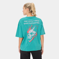 ALPHAFIRE OVERSIZED T-SHIRT — ROUGE GREEN