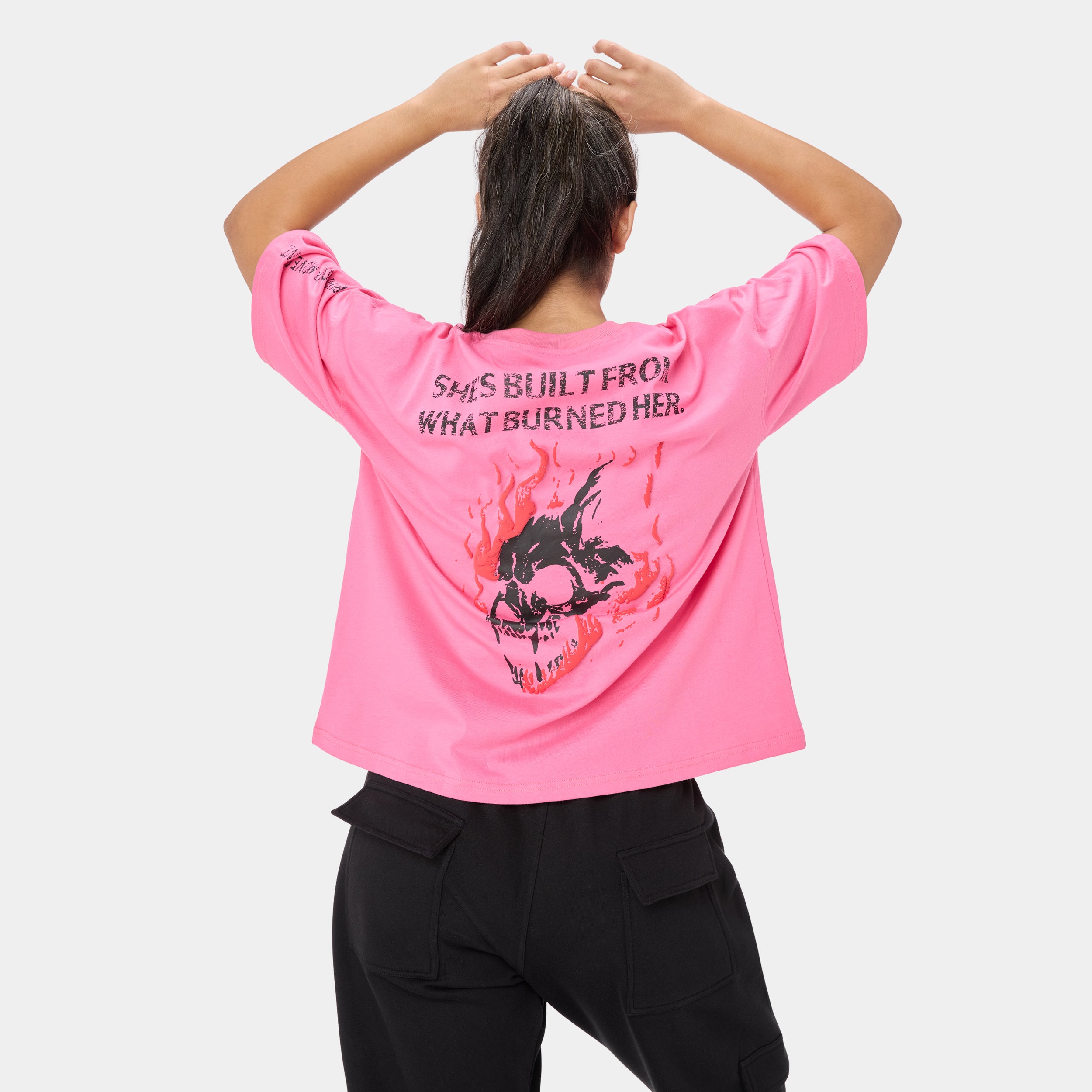 ALPHAFIRE OVERSIZED T-SHIRT — ALPHA ROSE