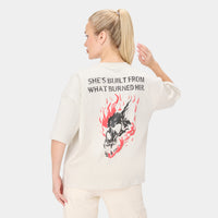 ALPHAFIRE OVERSIZED T-SHIRT — TACTICAL BIEGE