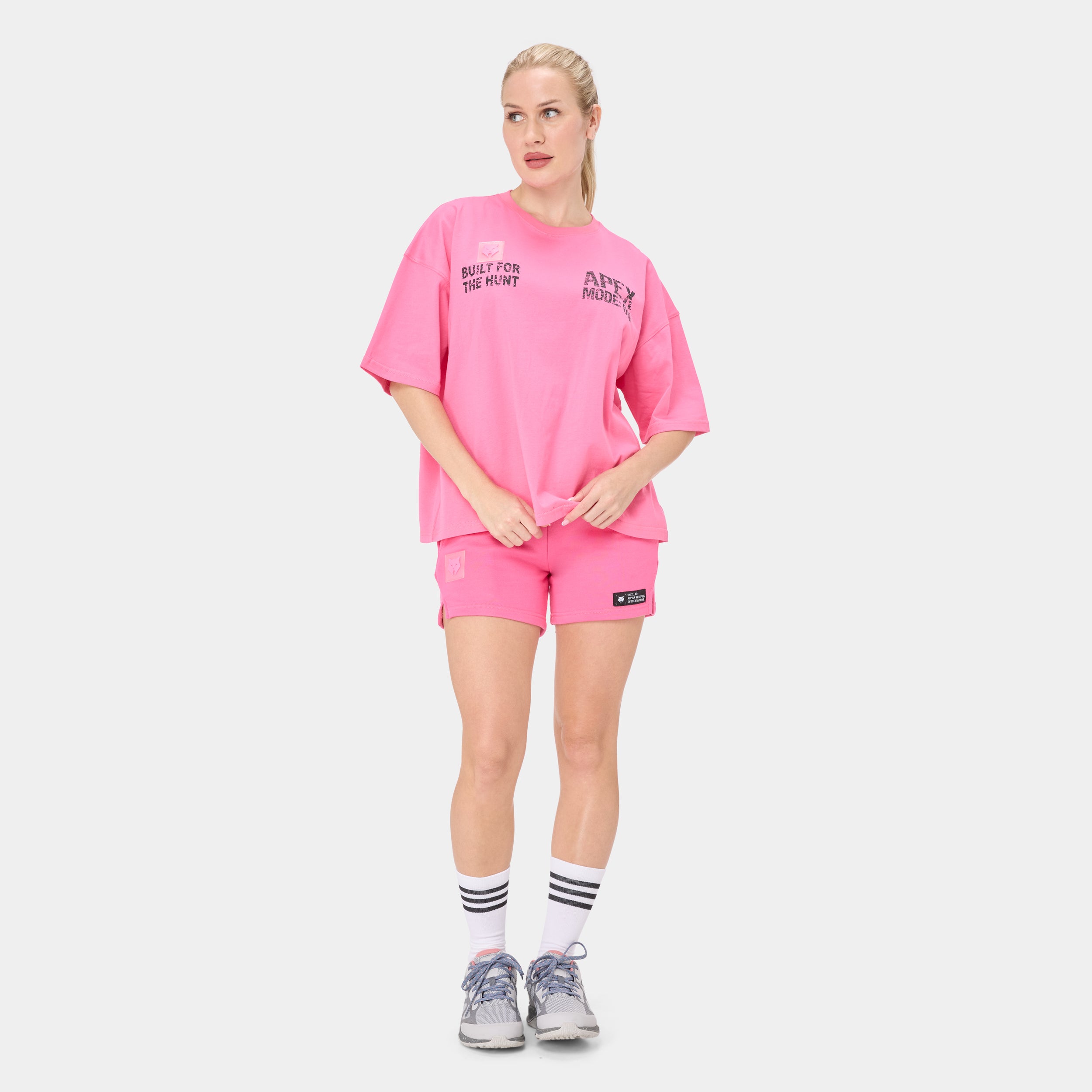 APEXMODE OVERSIZED T-SHIRT — ALPHA ROSE — back
