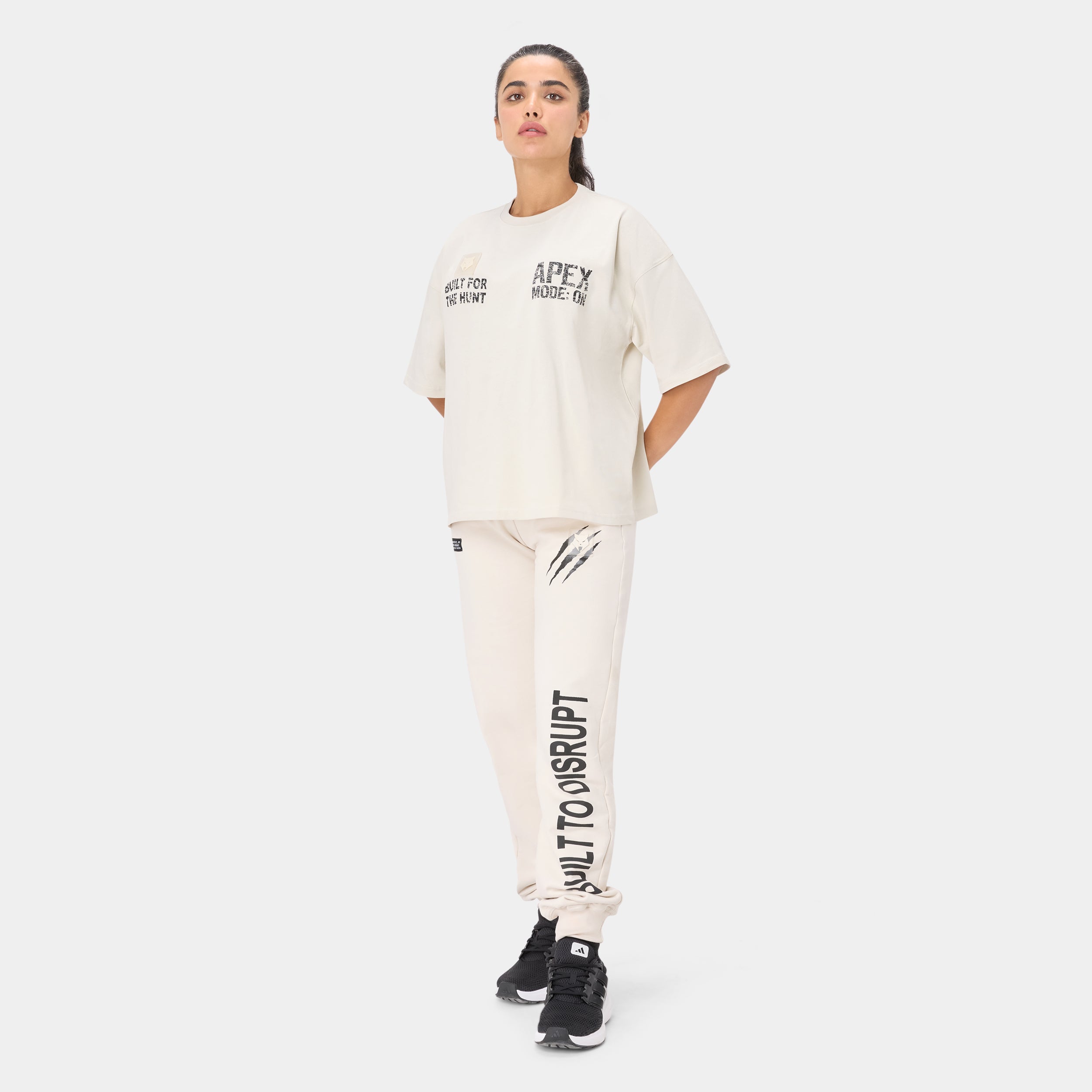 APEXMODE OVERSIZED T-SHIRT — TACTICAL BIEGE