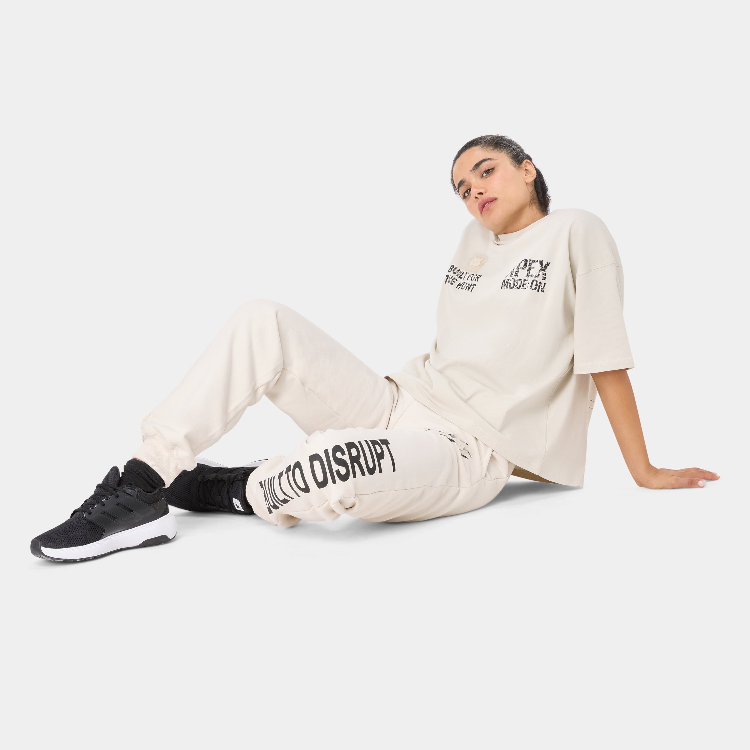 APEXMODE OVERSIZED T-SHIRT — TACTICAL BIEGE