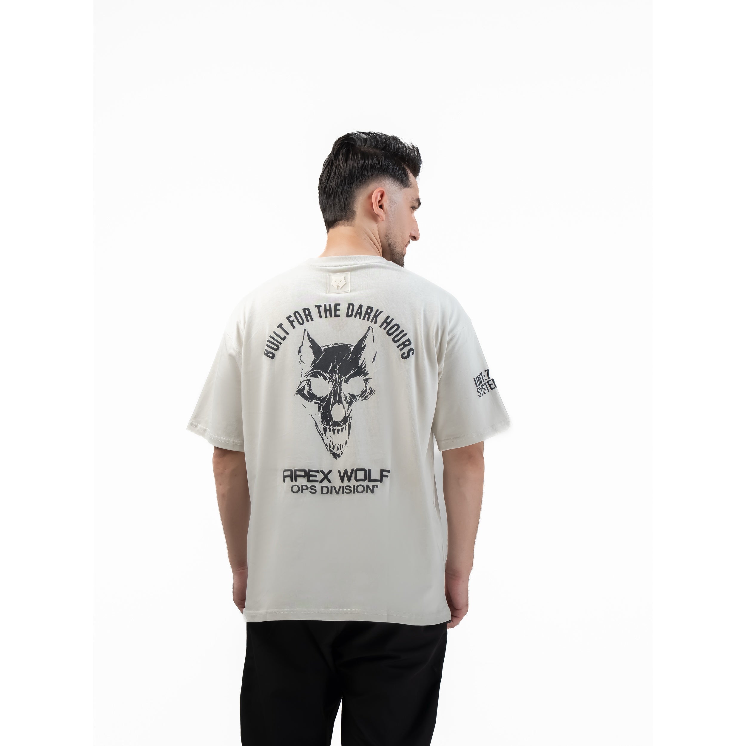 OPERATOR_77 OVERSIZED TEE — TACTICAL BIEGE