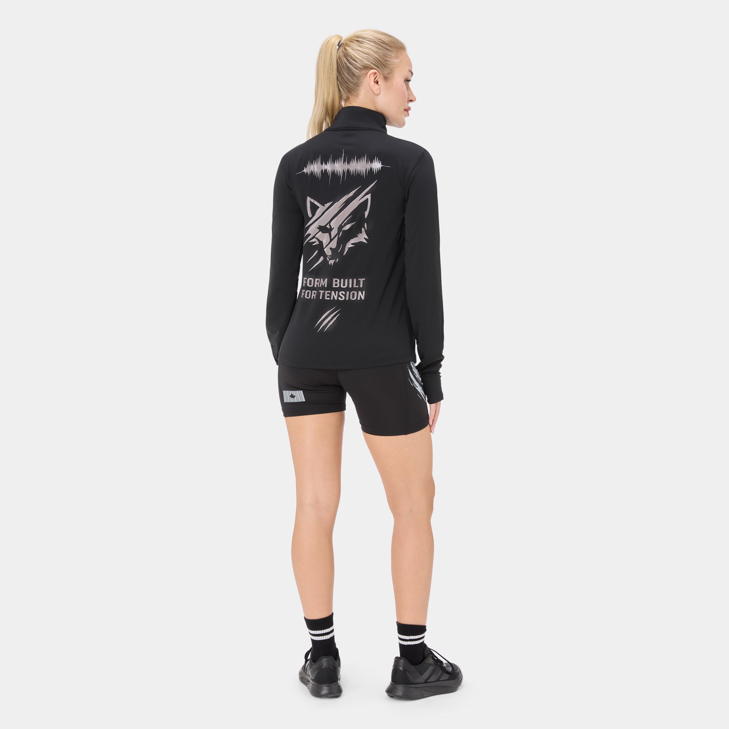 CTRLFORM_01 FULL ZIP TOP — WAR BLACK — 'Additional angle #4'