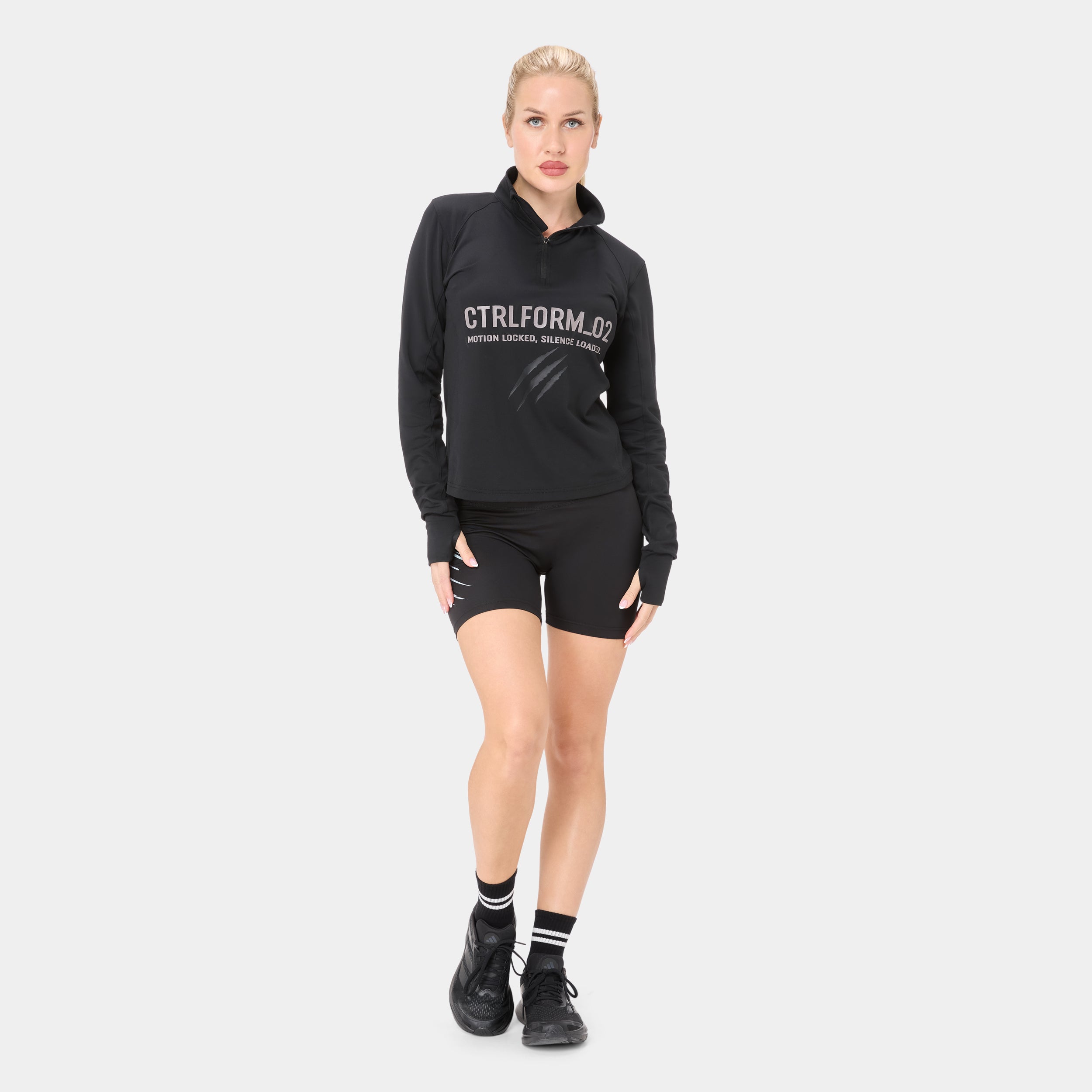 CTRLFORM_02 HALF ZIP — WAR BLACK — 'Additional angle #5'