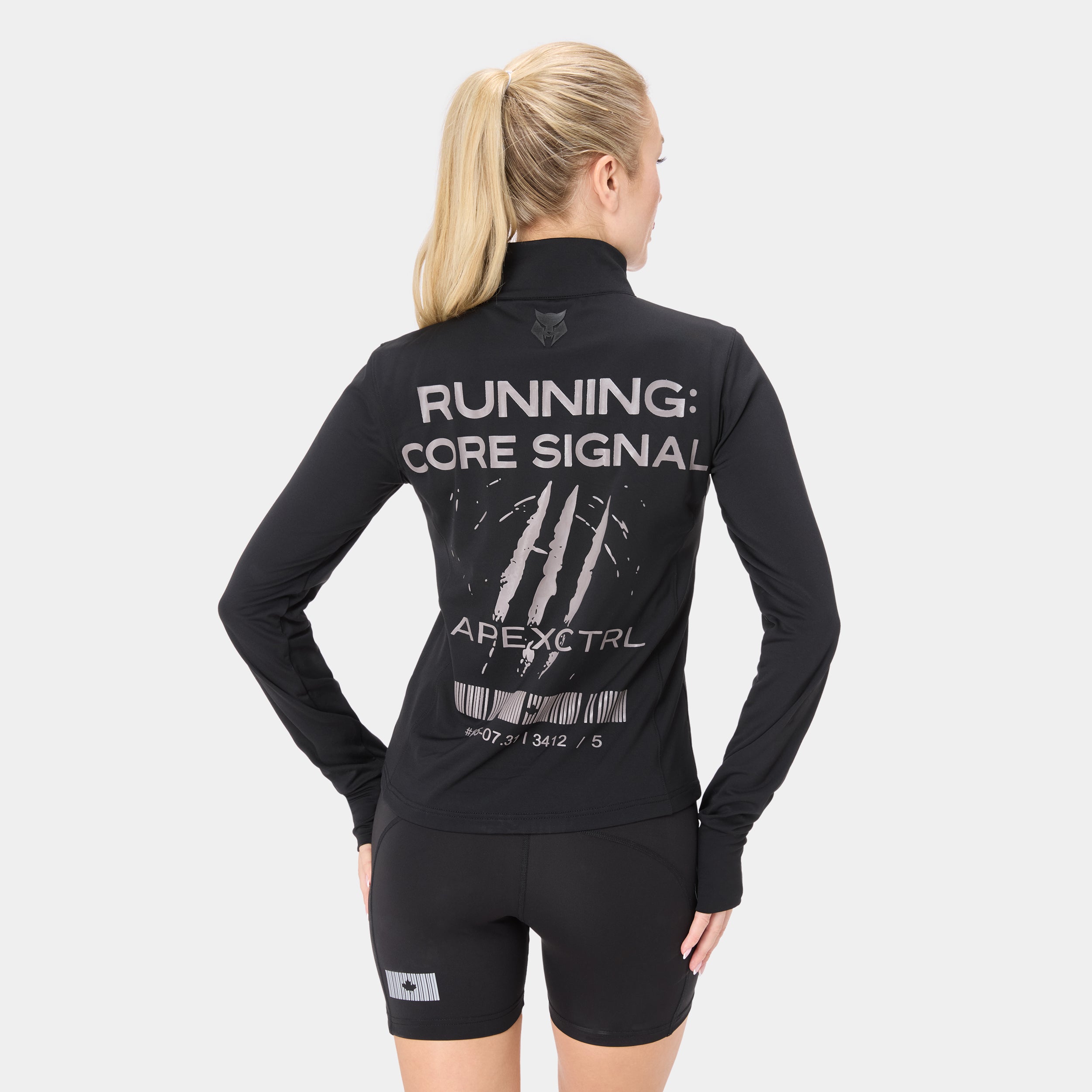 CTRLFORM_02 HALF ZIP — WAR BLACK Black - ApexWolf Canadian Tactical Performance Wear