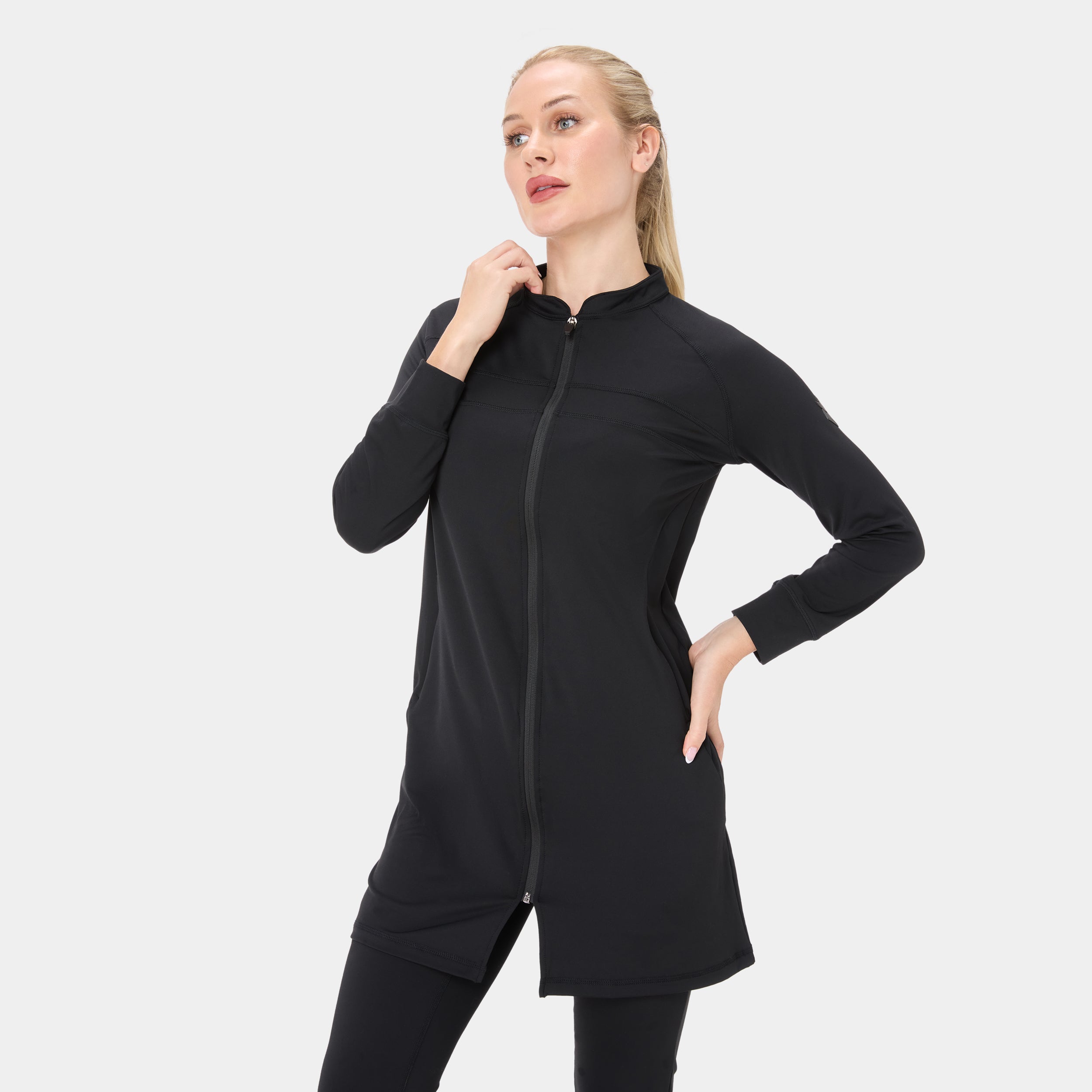 ONYX REGLAN TOP — WAR BLACK