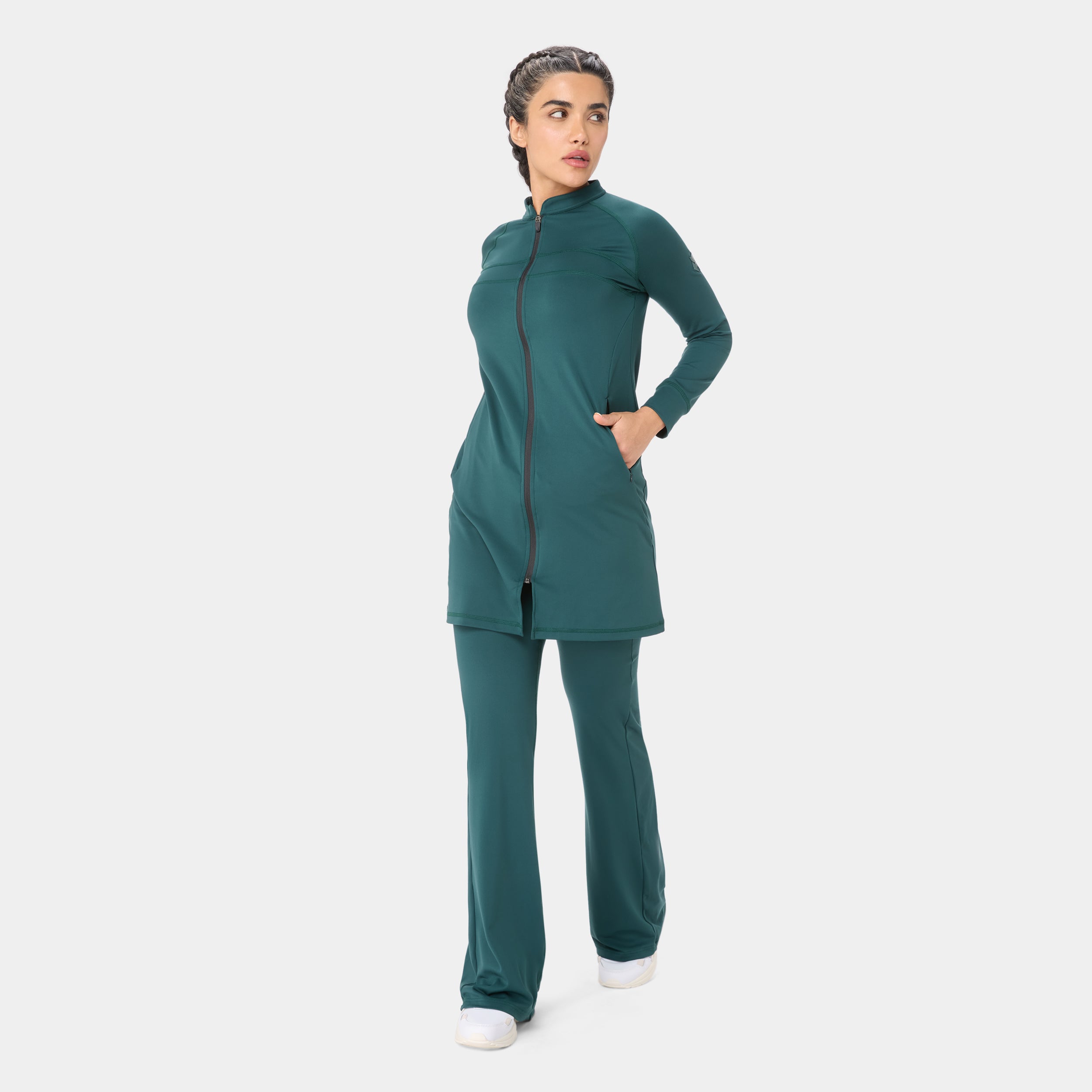 Onyx Raglan Top - Alpha Forest — side/detail view, Onyx Raglan Top - Alpha Forest