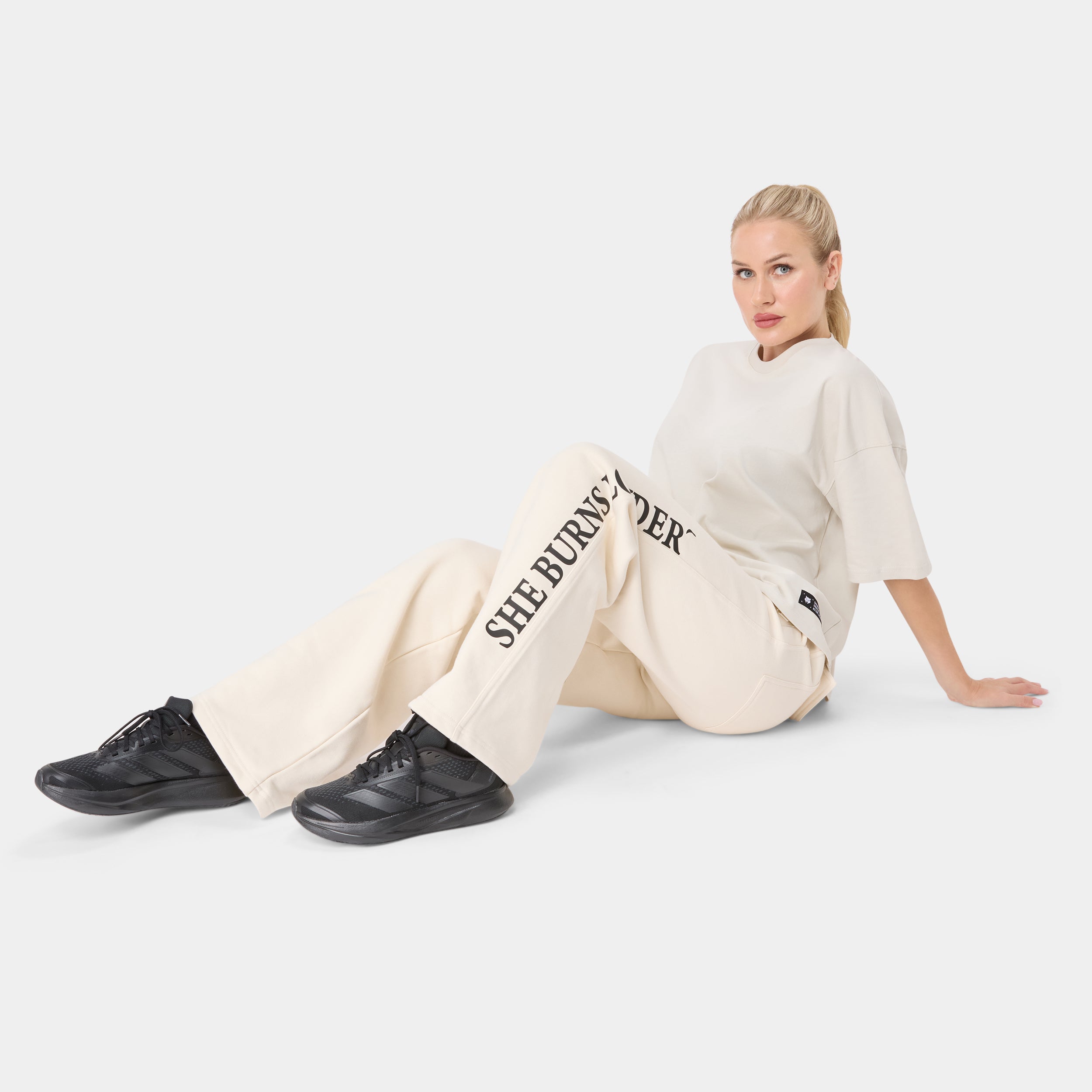 SHEWOLF_09 OVERSIZED TEE — TACTICAL BEIGE — back/alternate view, SHEWOLF_09 OVERSIZED TEE — TACTICAL BEIGE