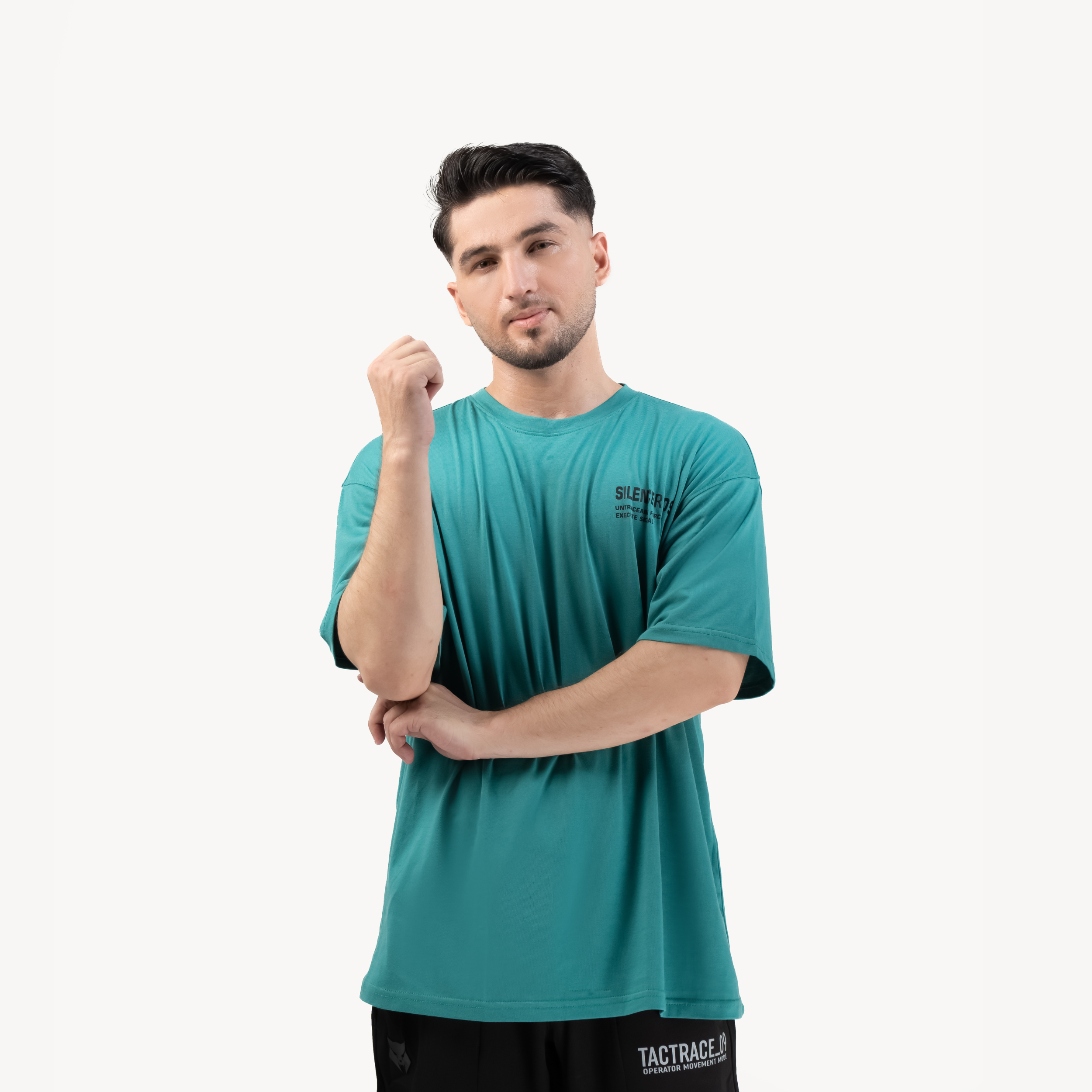 SILENCER 09 OVERSIZE TEE — ROUGE GREEN