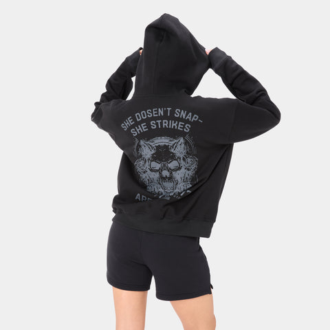 VOLTFEM_77 HOODIE — WAR BLACK