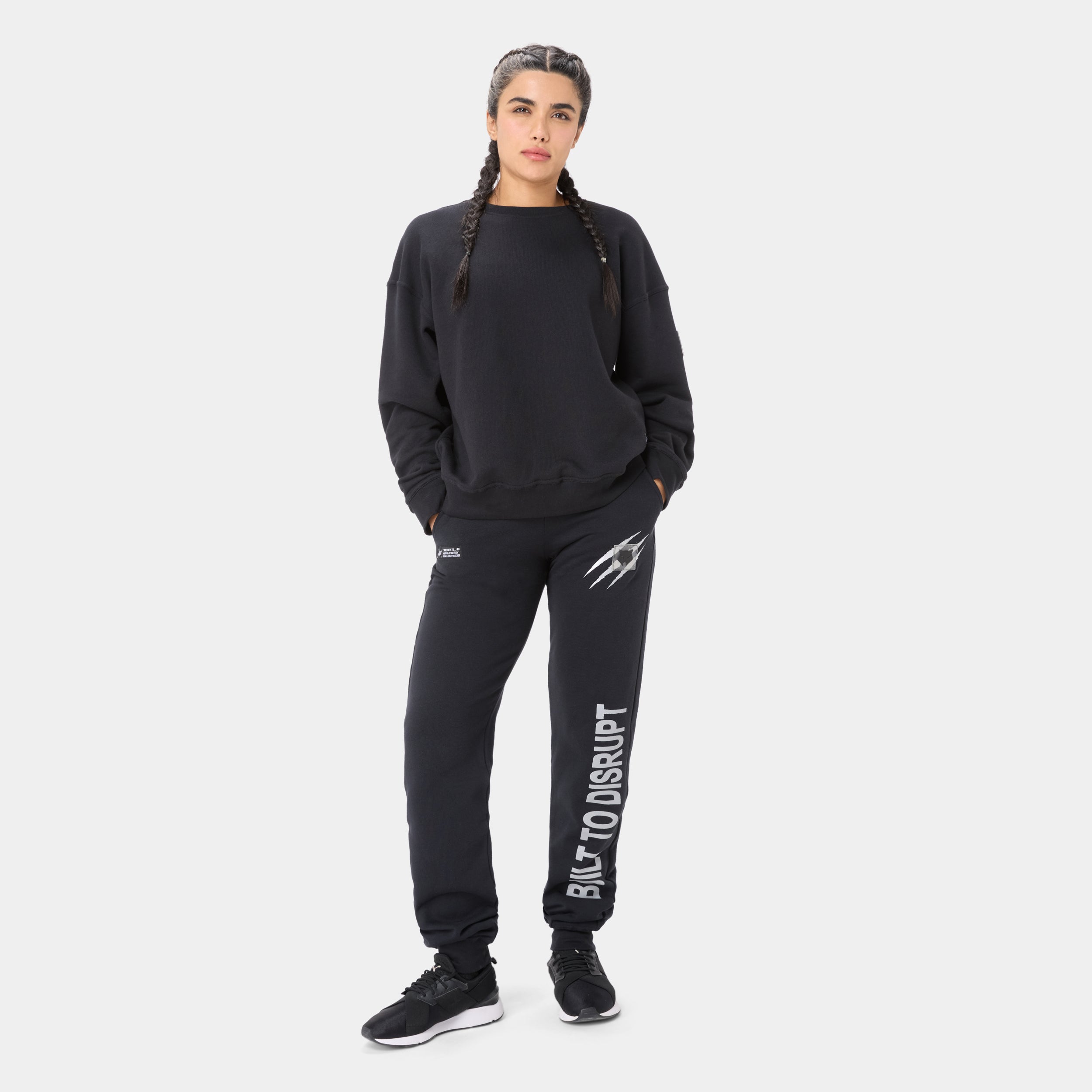 WOLFSTATE_99 JOGGER — WAR BLACK — side detail