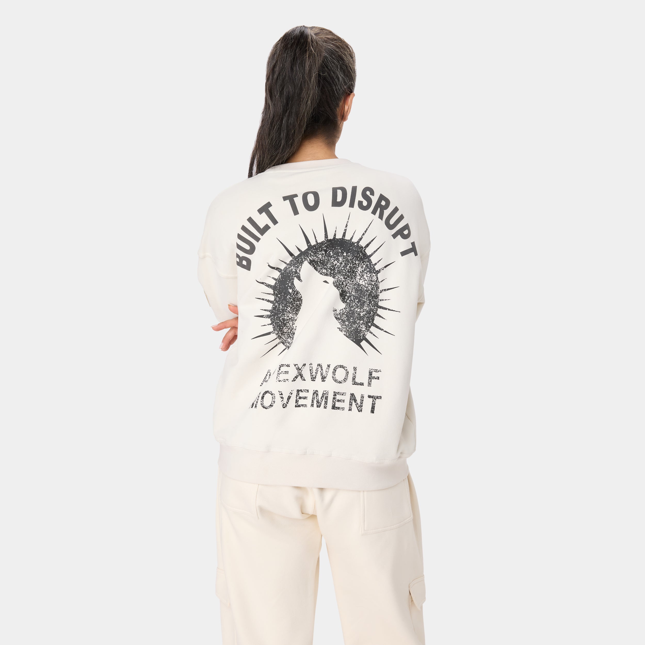 WOLFSTATE_99 CREWNECK — TACTICAL BEIGE — Additional angle (5)