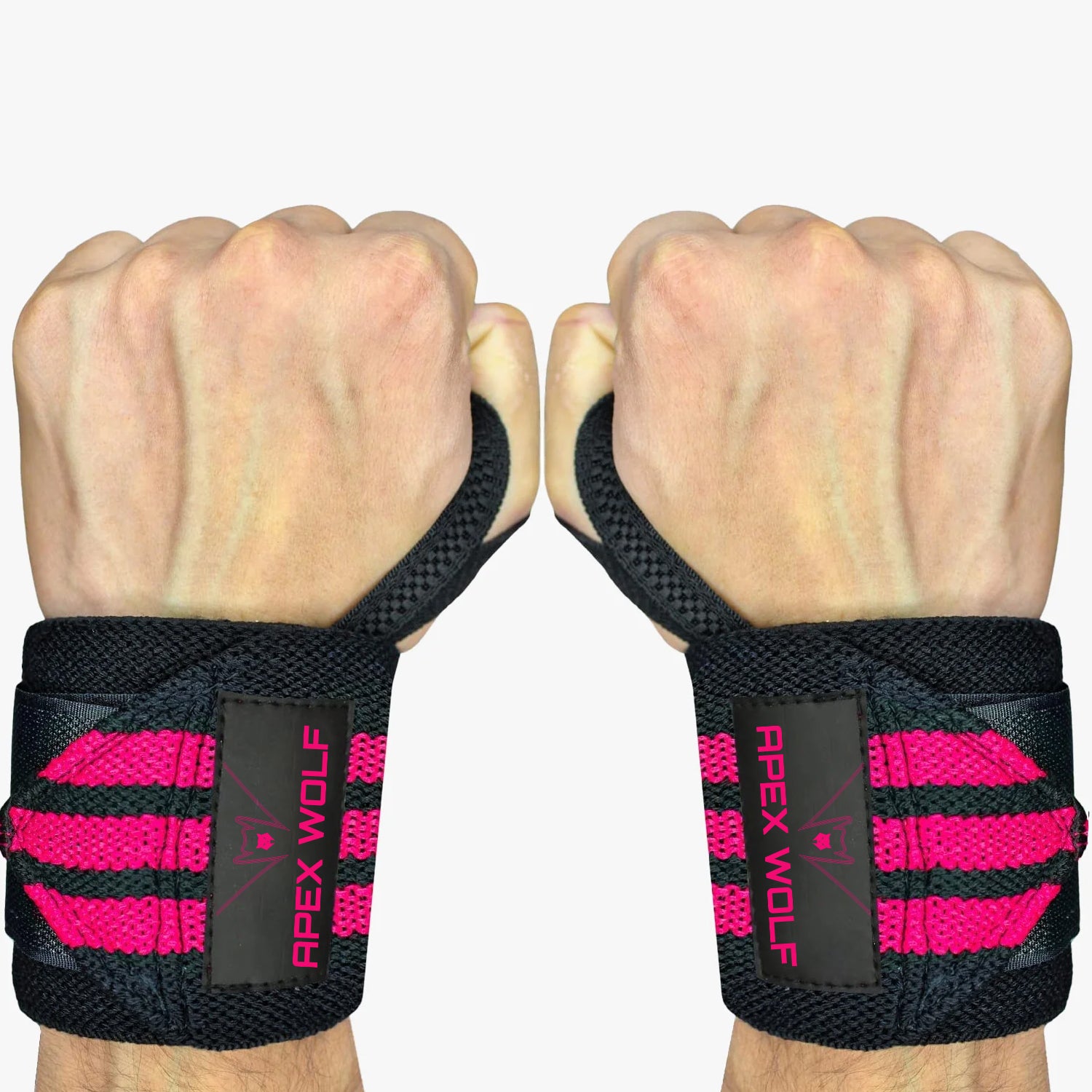 Battle Wrap Wrist Straps (Pair) - Pink — alternate angle/detail