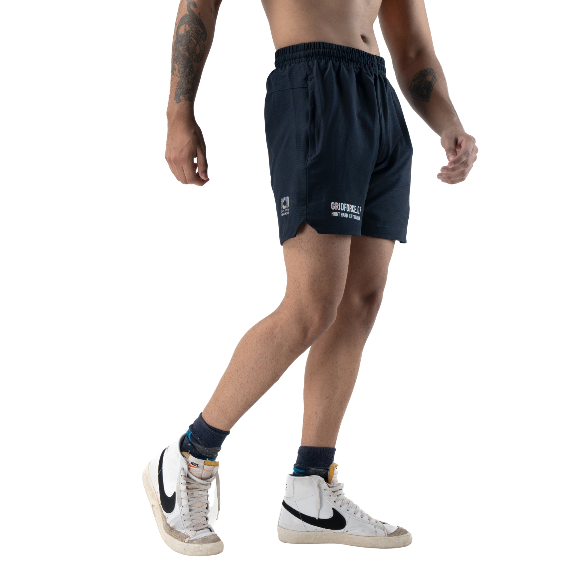 Navy|GRIDFORCE_07 Training Shorts – 7” Inseam | Navy — 'Additional angle #4'