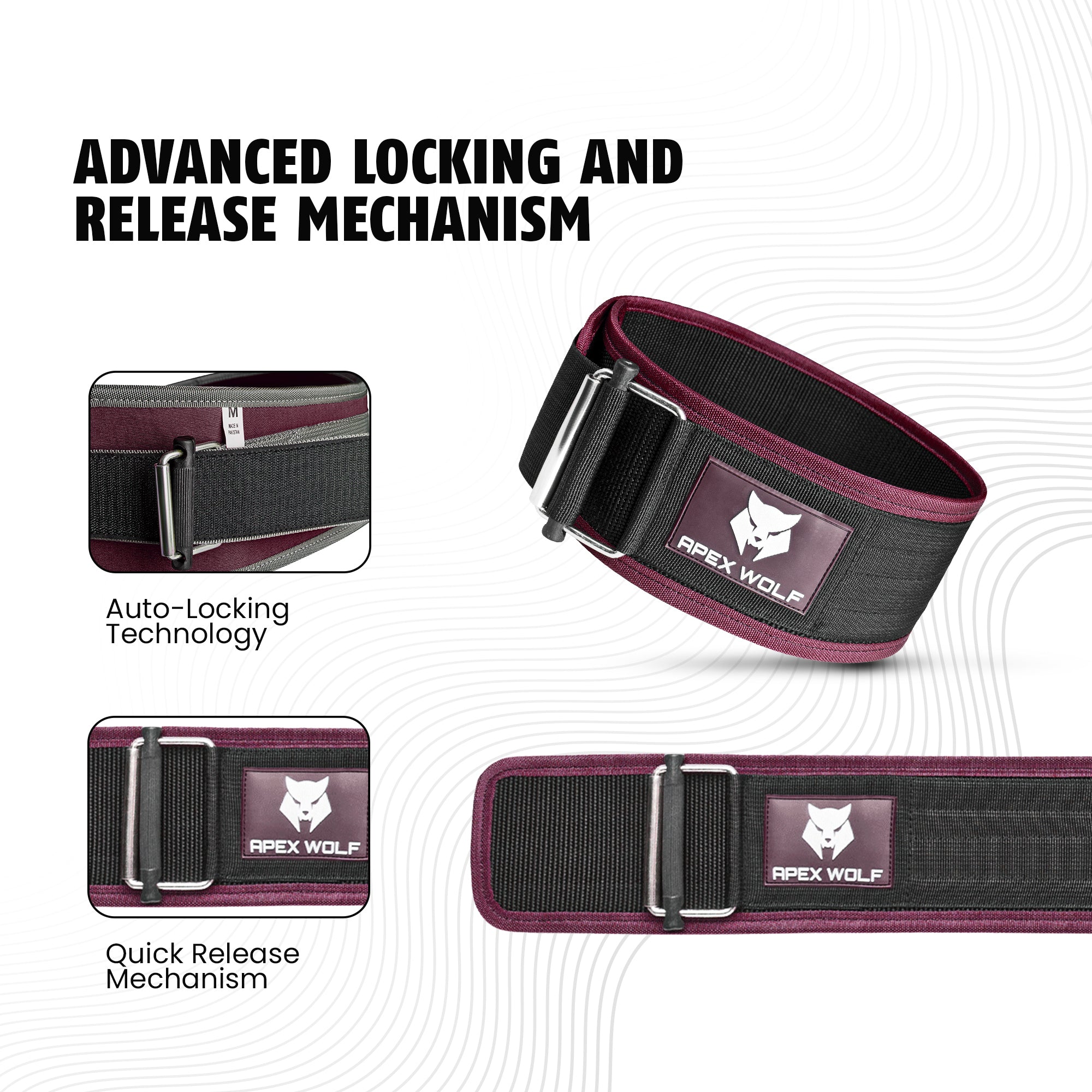 Stealth Flex Weightlifting Belt - Pink