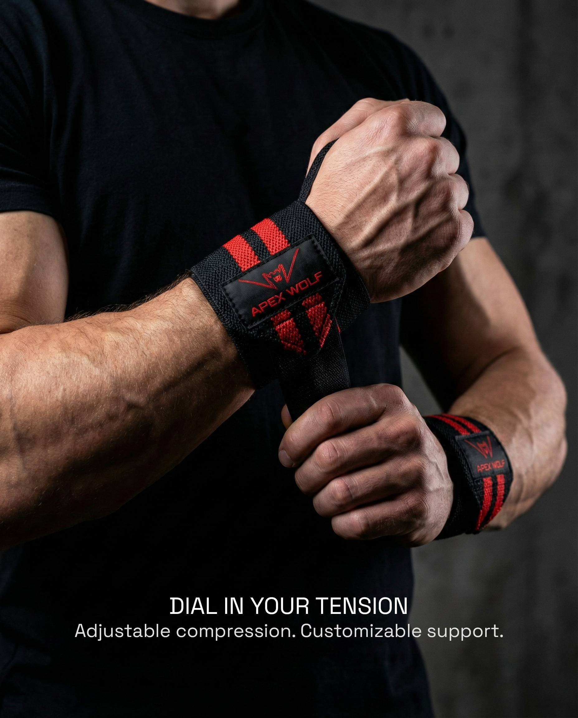 Battle Wrap Wrist Straps - Red
