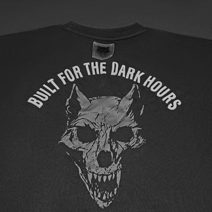 OPERATOR_77 OVERSIZED TEE — WAR BLACK