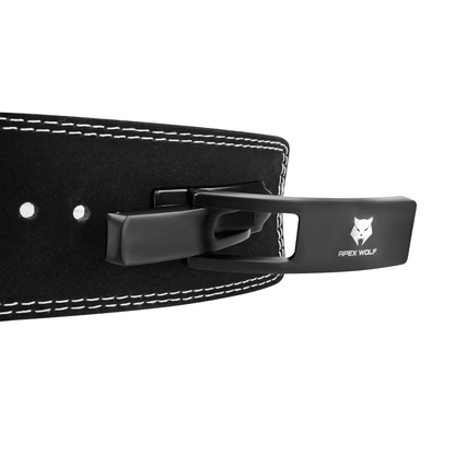 White|Alpha Power Lever Belt | White — alternate angle/detail