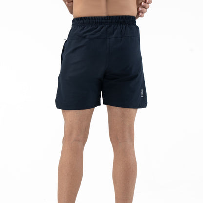 Navy|GRIDFORCE_05 Training Shorts — 5” Inseam | Navy — Side/detail angle