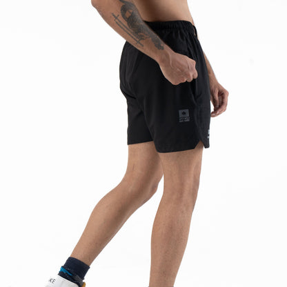 Black|GRIDFORCE_05 Training Shorts — 5” Inseam | Black — Back/alternate angle