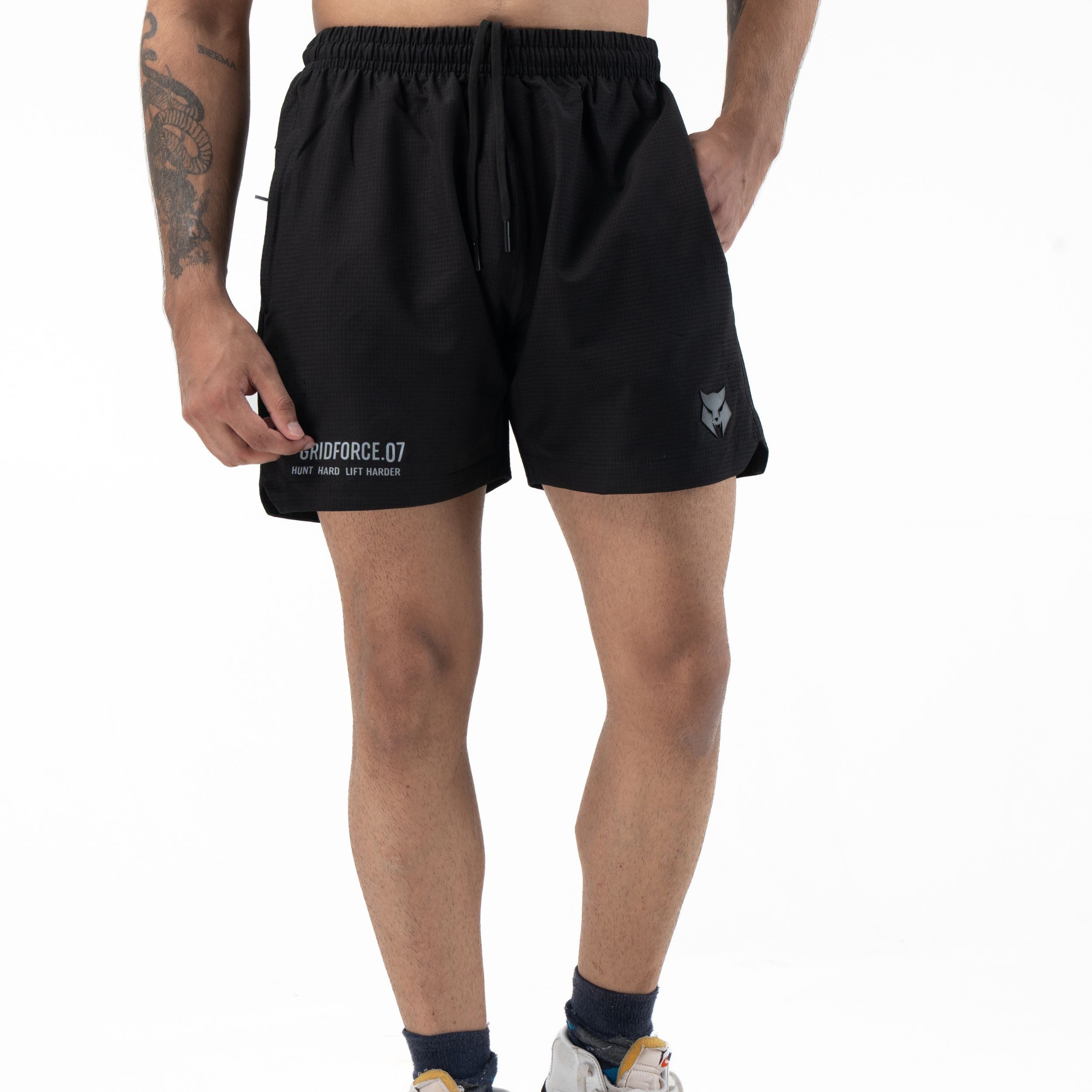 GRIDFORCE_07 Training Shorts – 7” Inseam | Black