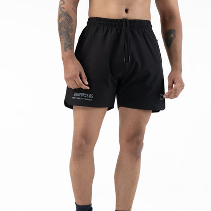 GRIDFORCE_05 Training Shorts — 5” Inseam | Black