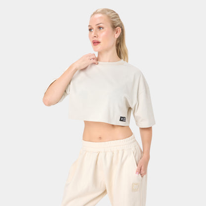 ALPHAFEM.08 CROP TOP — Tactical Biege