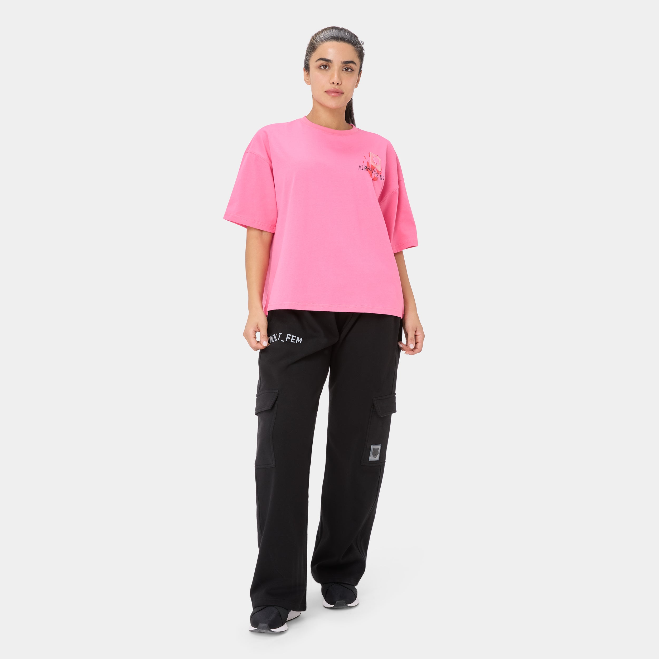 ALPHAFIRE OVERSIZED T-SHIRT — ALPHA ROSE