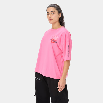 ALPHAFIRE OVERSIZED T-SHIRT — ALPHA ROSE