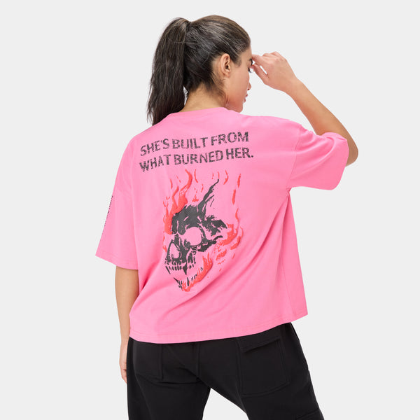 Apexwolf Alphafire Oversized T-Shirt — Alpha Rose – FEMCODE_25 (Women) activewear Canada
