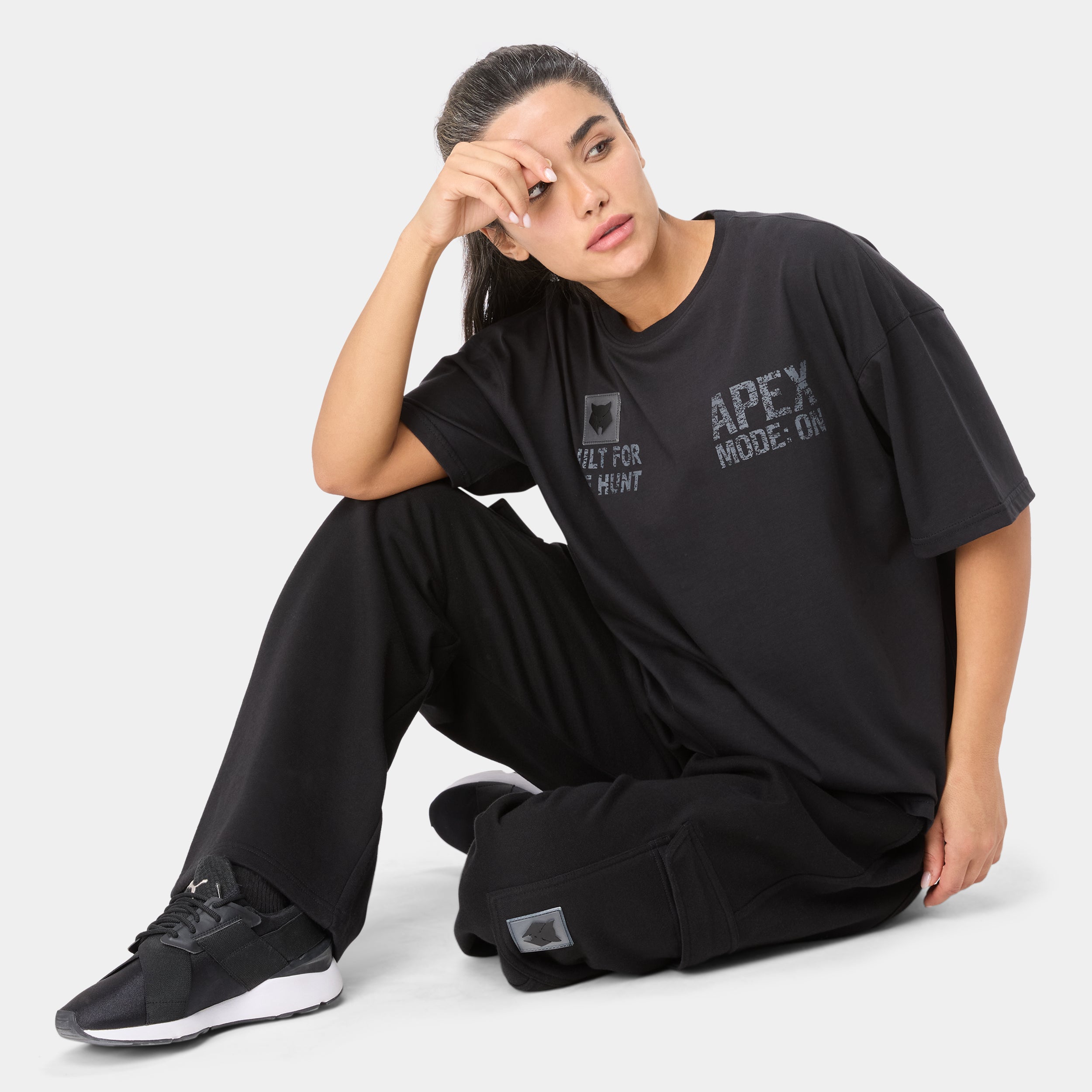 APEXMODE OVERSIZED T-SHIRT —WAR BLACK