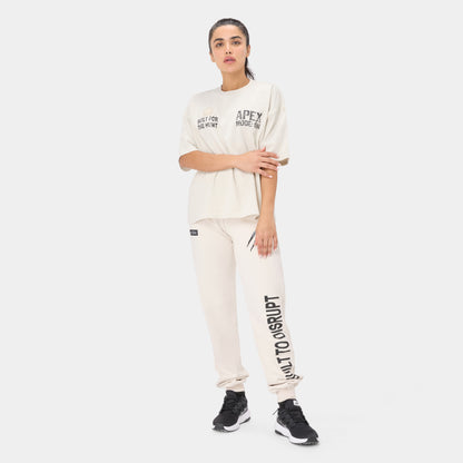 APEXMODE OVERSIZED T-SHIRT — TACTICAL BIEGE