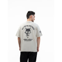 OPERATOR_77 OVERSIZED TEE — TACTICAL BIEGE