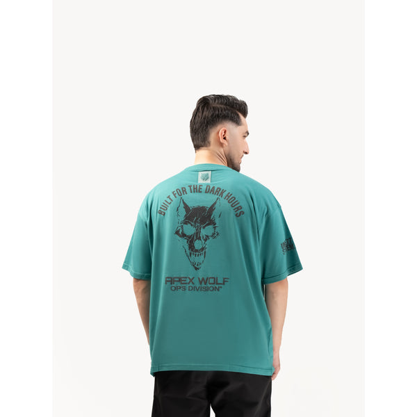 Apexwolf Operator_77 Oversized Tee — Rouge Green – ALPHAPROTOCOL_25 (Men) activewear Canada