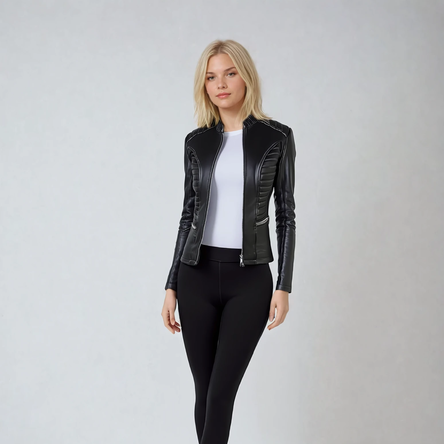 Valkyrie Black Leather Jacket — Additional angle (15)