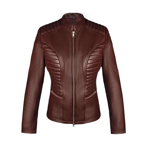 Valkyrie Burgundy Leather Jacket