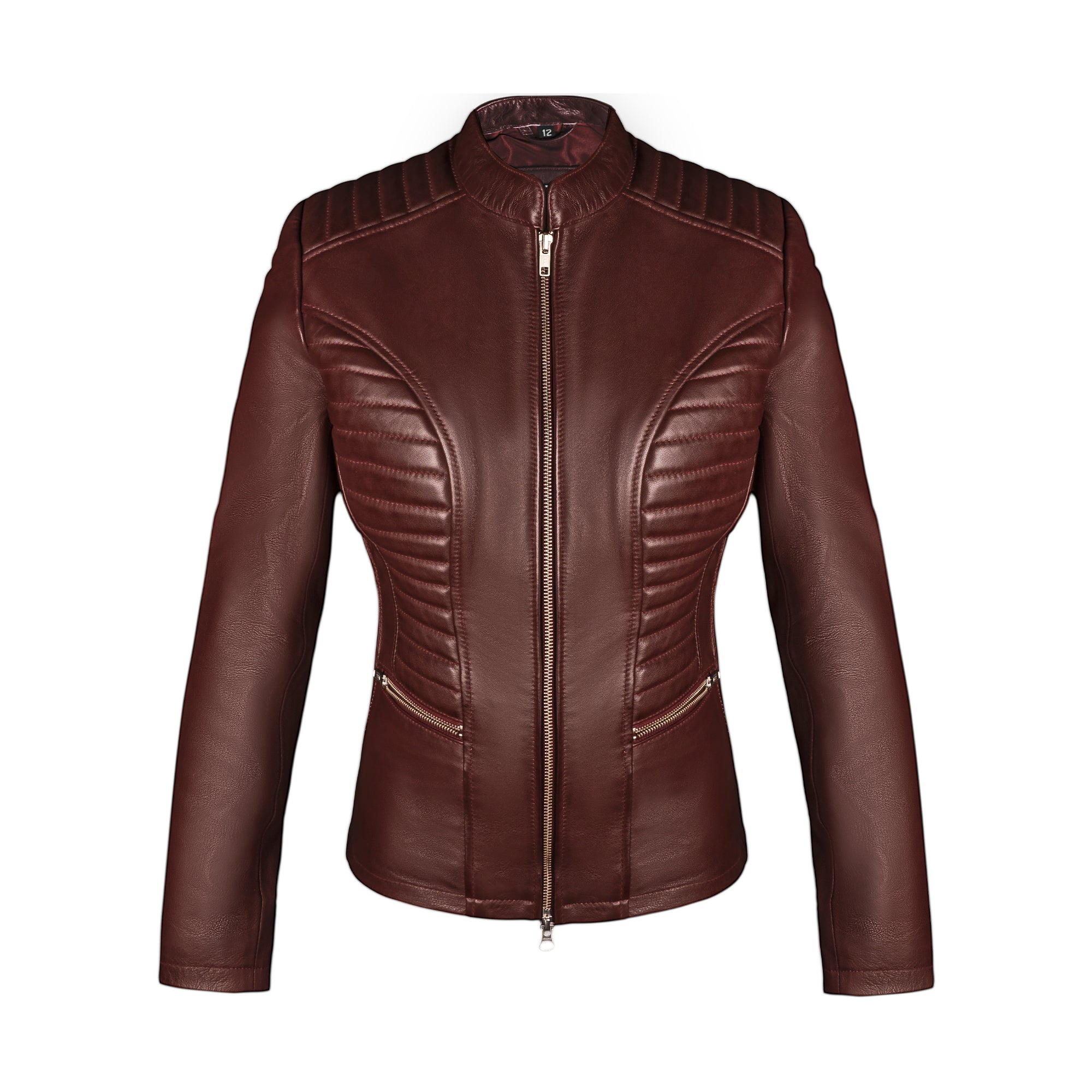 Valkyrie Burgundy Leather Jacket — Additional angle (9)