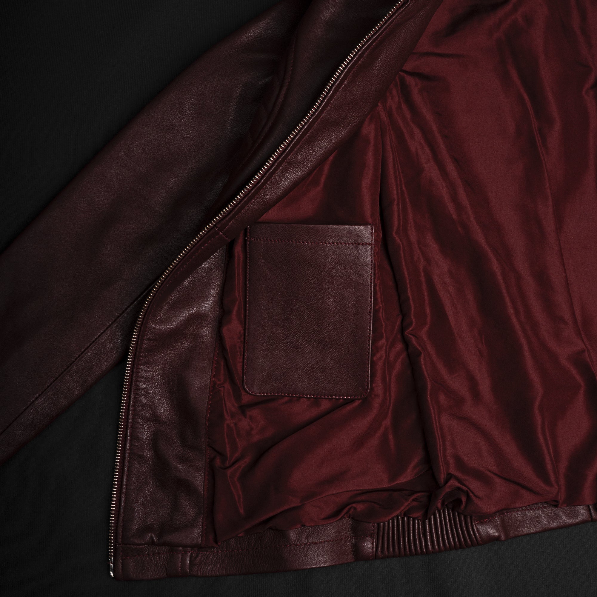 Valkyrie Burgundy Leather Jacket — Additional angle (8)