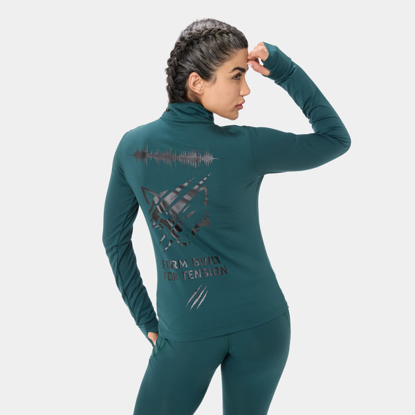 Apexwolf Ctrlform_01 Full Zip Top — Alpha Forest – FEMCODE_25 (Women) activewear Canada
