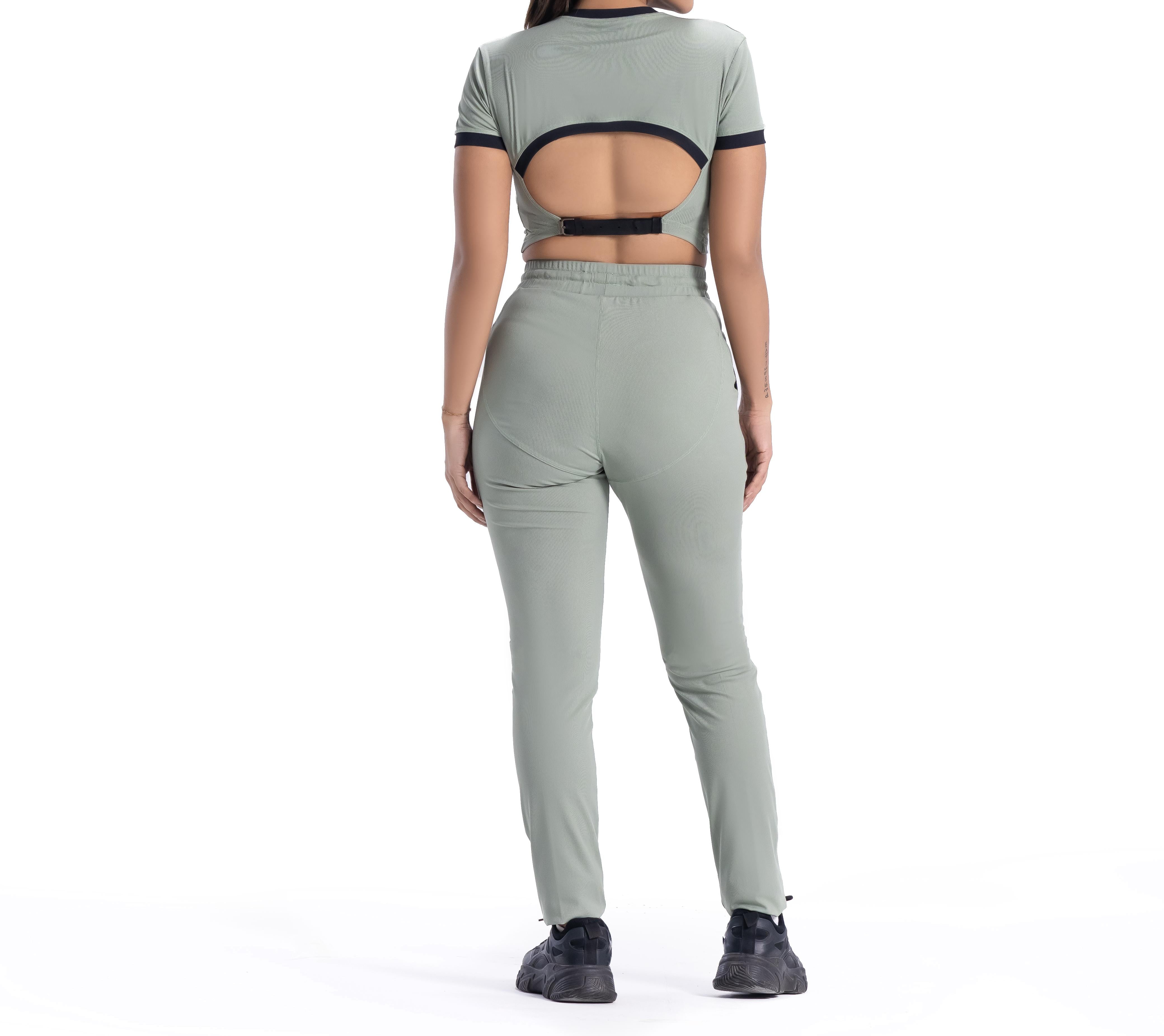 Pantalon de jogging utilitaire taille haute Sage